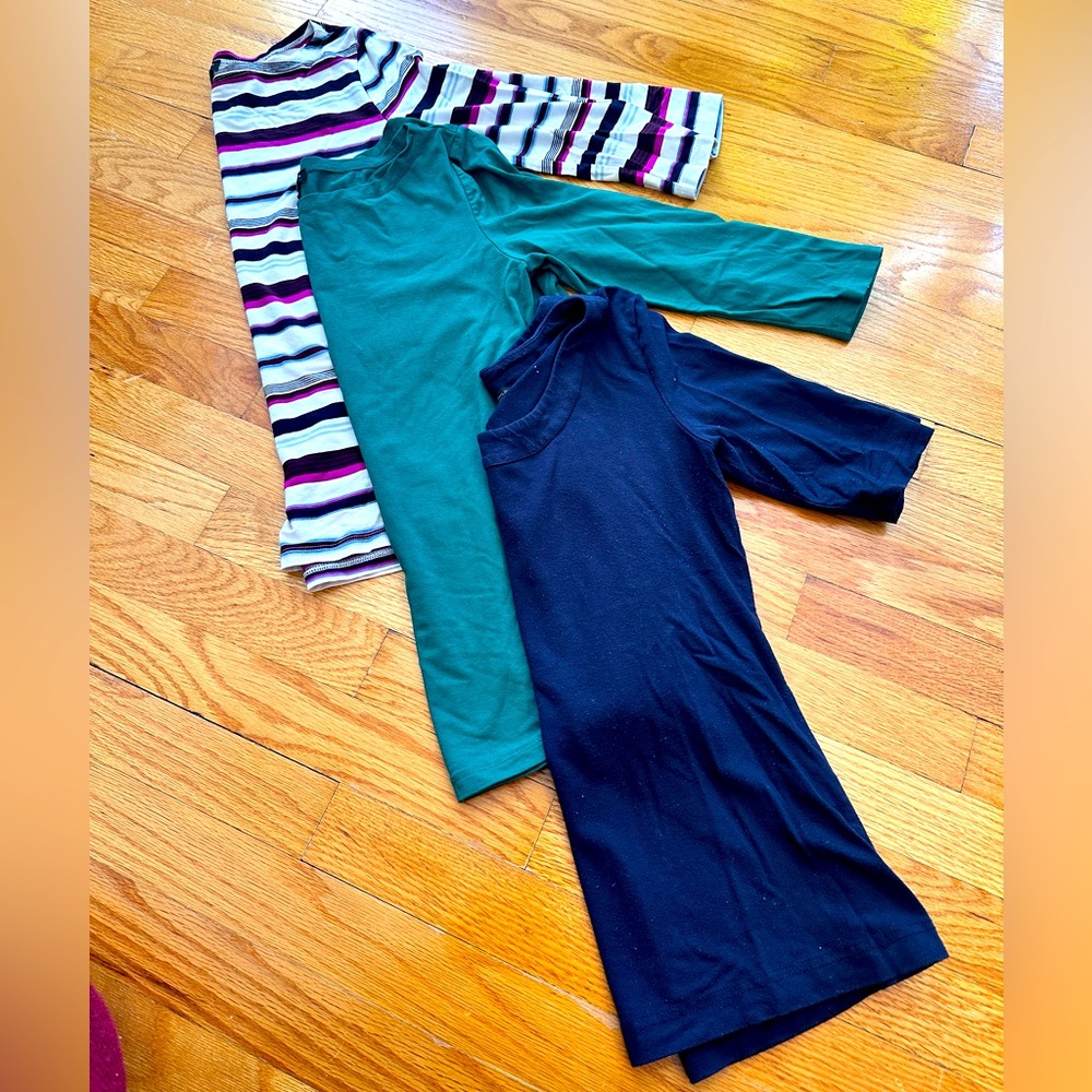 Ann Taylor Factory Women's Tops - Striped, Green, and Black